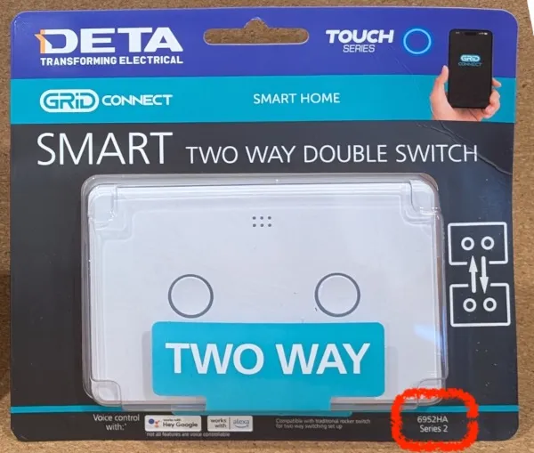 DETA 6952HA packet, with 'Series 2' highlighted. 6952HA packet