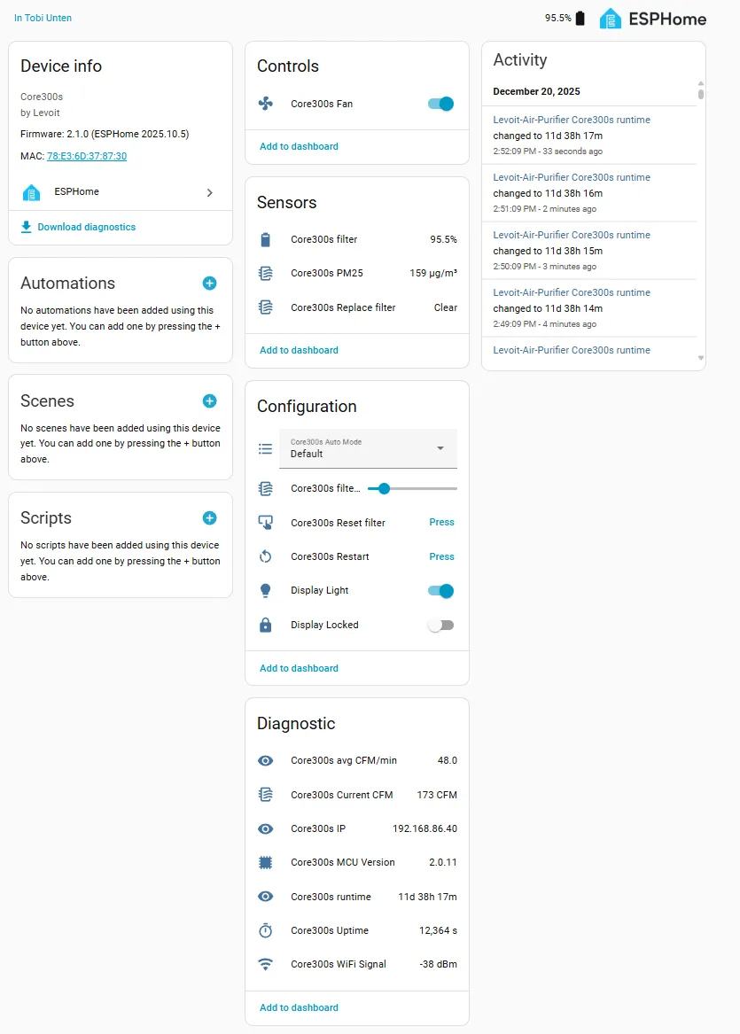 Home Assistant UI