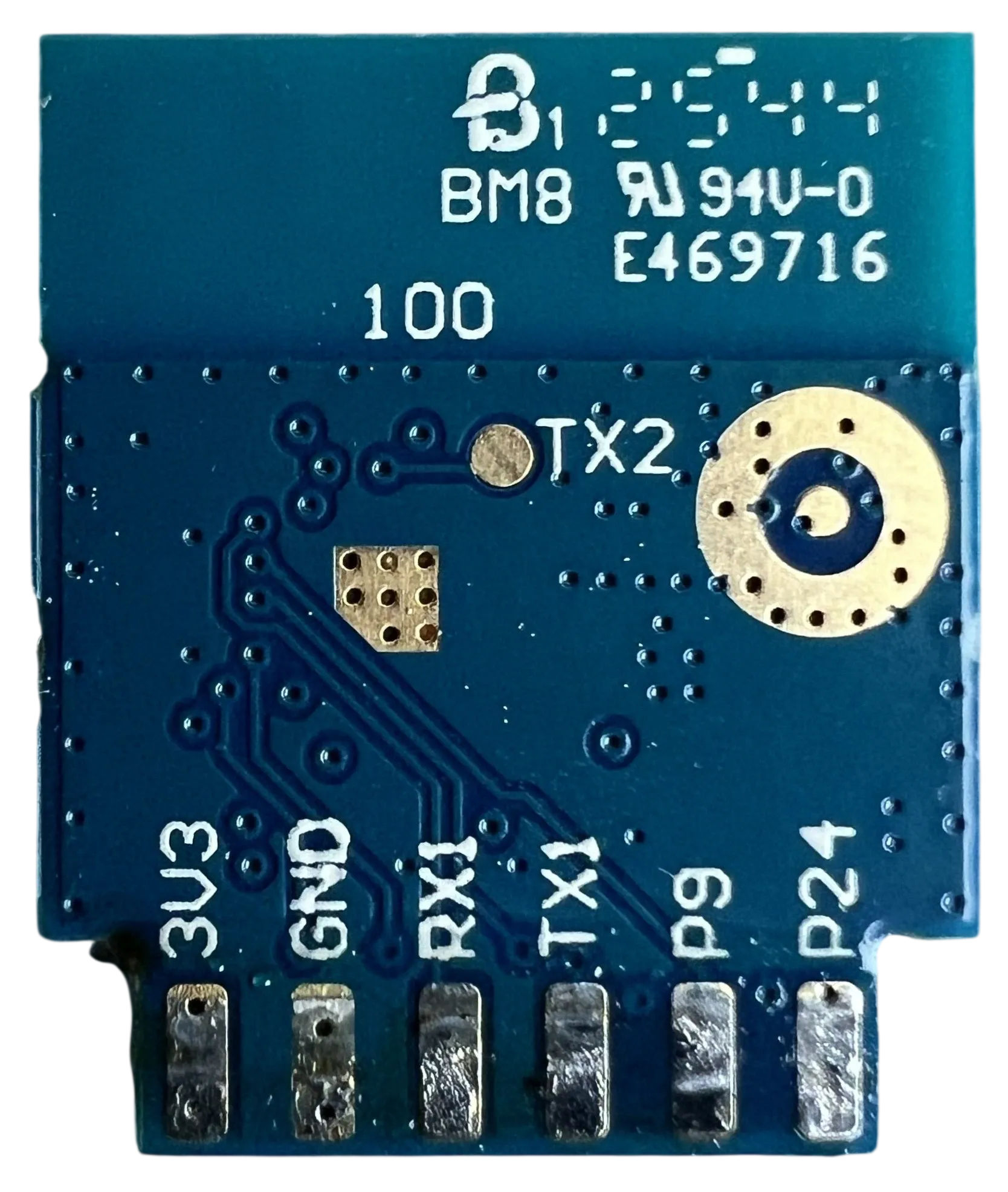 Tuya T1-2S-NL module back Tuya T1-2S-NL module back